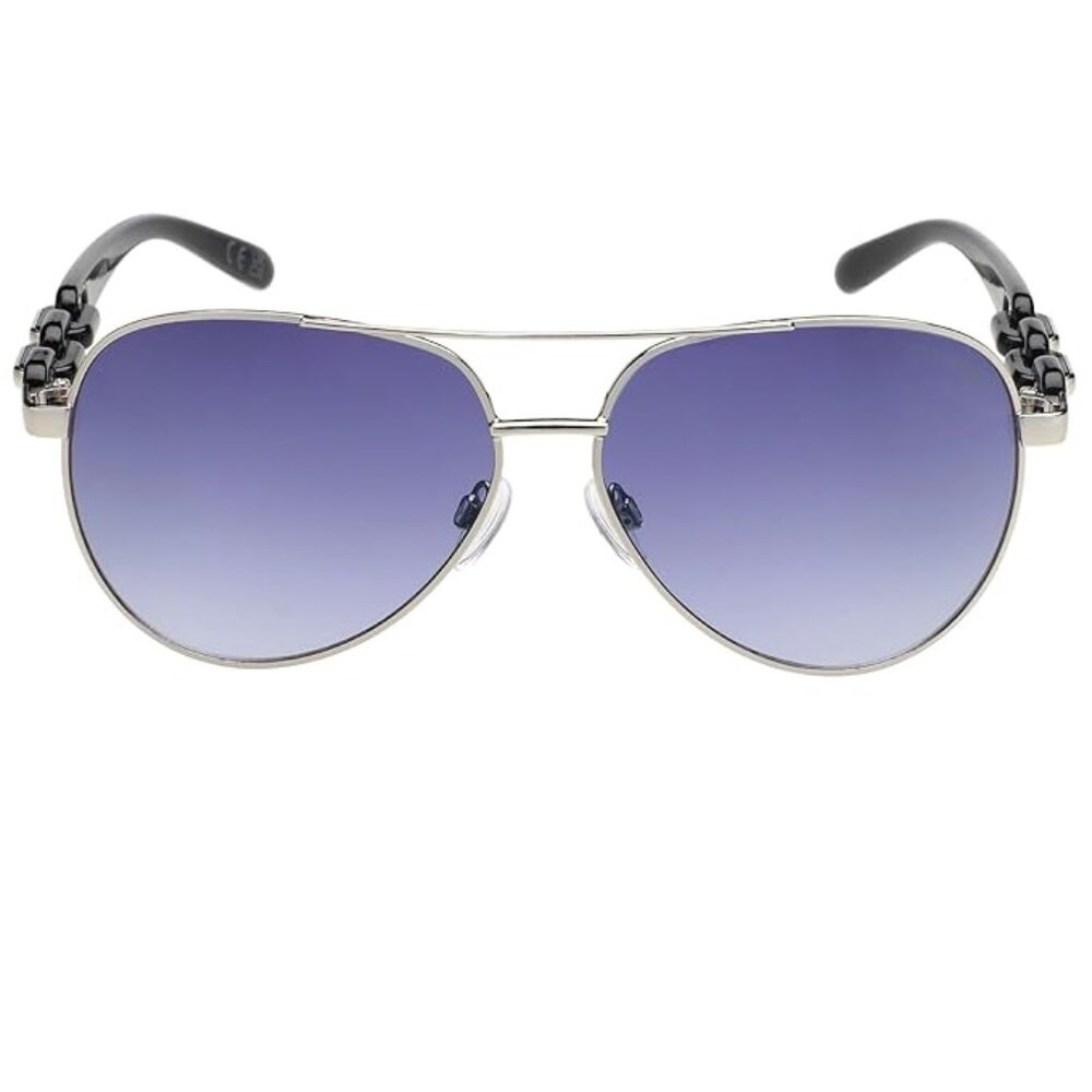 Steve Madden Silver Susana Aviator Sunglasses - Picture 4 of 4